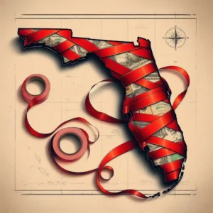 Image representing the state of Florida and the red tape regulations microschools encounter.
